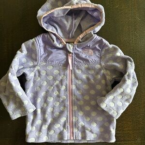 The North Face Kids' Lavender Polka Dot Hoodie